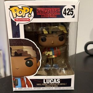 NIB Funko Pop! TV Stranger Things -  425 Lucas : Vinyl Figure